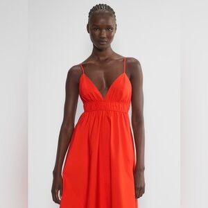 Aritzia Red Midi Dress